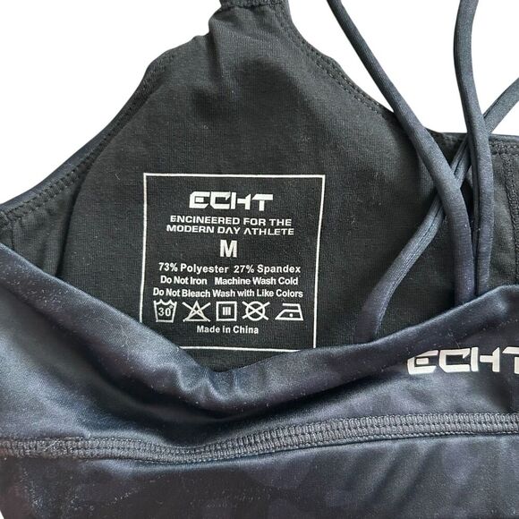 Echt Leopard Print Strappy Sports Bra - Picture 6 of 6